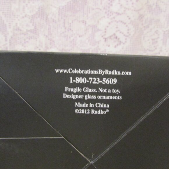 Celebrations By Radko Hand Crafted Glass Snowman Ornament 2012 Purple - Picture 4 of 9